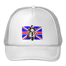 Cavalier de scooter avec l'arrière - plan d'Union  Casquette De Camionneur