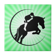 Cavalier de vert de chaux carreaux en céramique