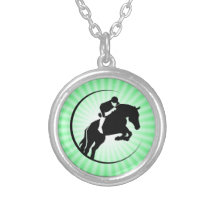 Cavalier de vert de chaux colliers personnalisés