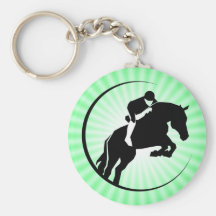 Cavalier de vert de chaux porte-clefs