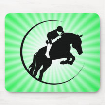 Cavalier de vert de chaux tapis de souris