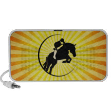 Cavalier jaune haut-parleur iPod