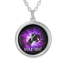 Cavalier pourpre pendentifs