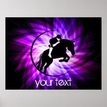 Cavalier pourpre posters