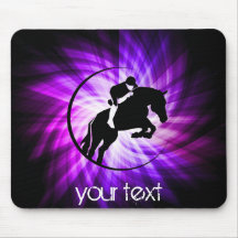 Cavalier pourpre tapis de souris