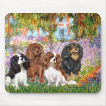 Cavaliers (4) - dans le jardin de Monet Tapis De Souris