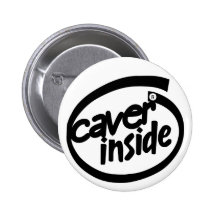 Caver à l'intérieur badges avec agrafe