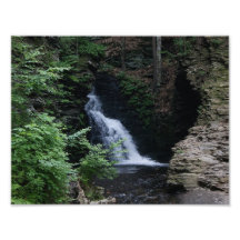 Caverne 11 x de cascade épreuve photographique 8,5