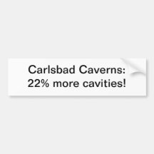 Cavernes de Carlsbad - adhésif pour pare-chocs Adhésifs Pour Voiture