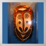 CB en bois de masque Affiches