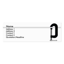 CClamp - maigre Cartes De Visite Personnelles