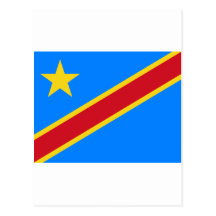 CD de drapeau du Congo Cartes Postales