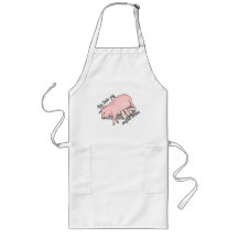 Ce petit porc est resté la maison tabliers