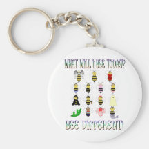 Ce qui abeille aujourd'hui Keychain d'I Porte-clés