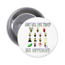Ce qui abeille d'I se boutonnera aujourd'hui Badges Avec Agrafe