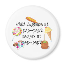 Ce qui se produit chez PapPap&apos ; s RESTE chez  magnets