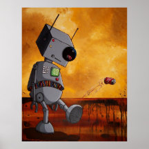 Ce robot est ennuyé posters