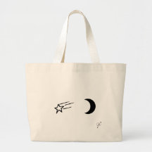 Ce soir la lumière de lune sac en toile