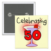 Célébration de 50 T-shirts et cadeaux Badge Avec Épingle