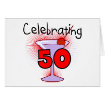 Célébration de 50 T-shirts et cadeaux Carte