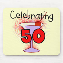 Célébration de 50 T-shirts et cadeaux Tapis De Souris