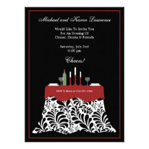 Célébration de dîner invitation personnalisable