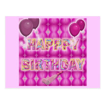 Célébration de joyeux anniversaire carte postale
