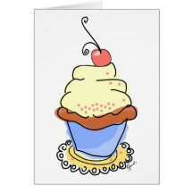 Célébrations de petit gâteau carte de vœux