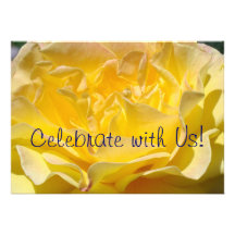 Célébrez avec nous ! Fleur de rose jaune d'invitat