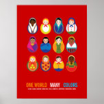 Célébrez la culture et le monde de la diversité un posters