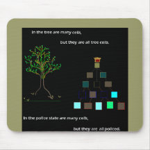 Cellules Mousepad d'arbre Tapis De Souris