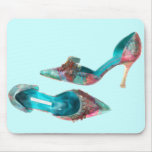 Cendrillon a perlé des pompes de brocard tapis de souris