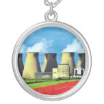 Centrale champ de pavot et jaunes de Ferrybridge, Colliers Personnalisés
