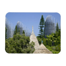 Centre culturel de Tjibaou, Noumea, Nouvelle-Caléd Magnets Rectangulaire