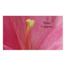 Centre rose de tulipe de carte de visite