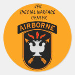 CENTRE SPÉCIAL DE GUERRE DE JFK ADHÉSIFS RONDS