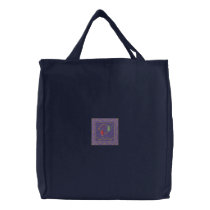 Cercle avec le fil sacs brodés