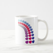 Cercle dans la tasse de coeurs tasses