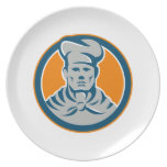 Cercle de chapeau de Baker de cuisinier de chef ré Assiette Pour Soirée