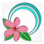 Cercle de Plumeria Invitation Personnalisable