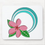 Cercle de Plumeria Tapis De Souris