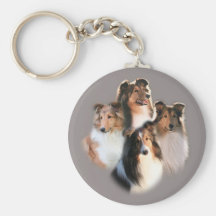 Cercle de Shelties Keychain Porte-clefs