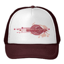 Cercle graphique rose Amérique Casquette De Camionneur