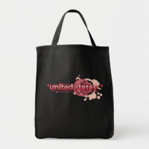 Cercle graphique rose Etats-Unis Sac Fourre-tout