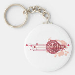 Cercle graphique rose Idaho Keychain Porte-clé