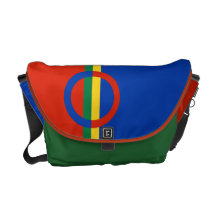 Cercle nordique sur le sac messenger à rayure de c besace