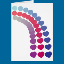 Cercles à la carte de coeurs cartes
