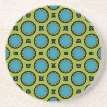 cercles colorés dessous de verre