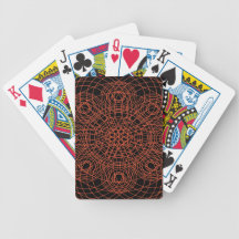 Cercles concentriques 2 cartes bicycle poker