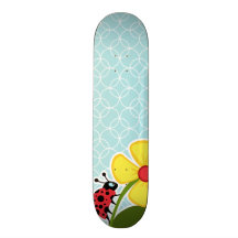 Cercles de bleus layette ; Coccinelle Skateboards Customisés